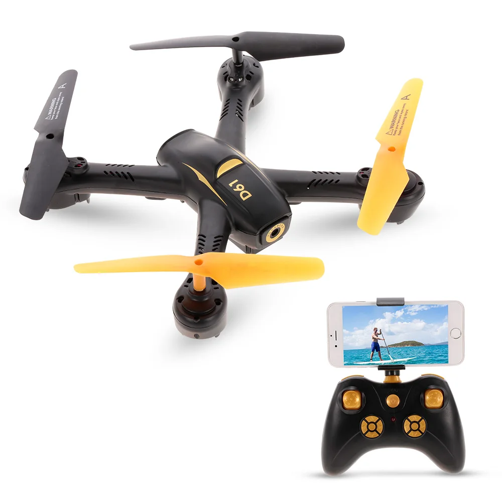 

D61WG 480P Camera Drone RC Helicopter Wifi FPV Altitude Hold Headless RC Drone Selfie Quadcopter for Beginner