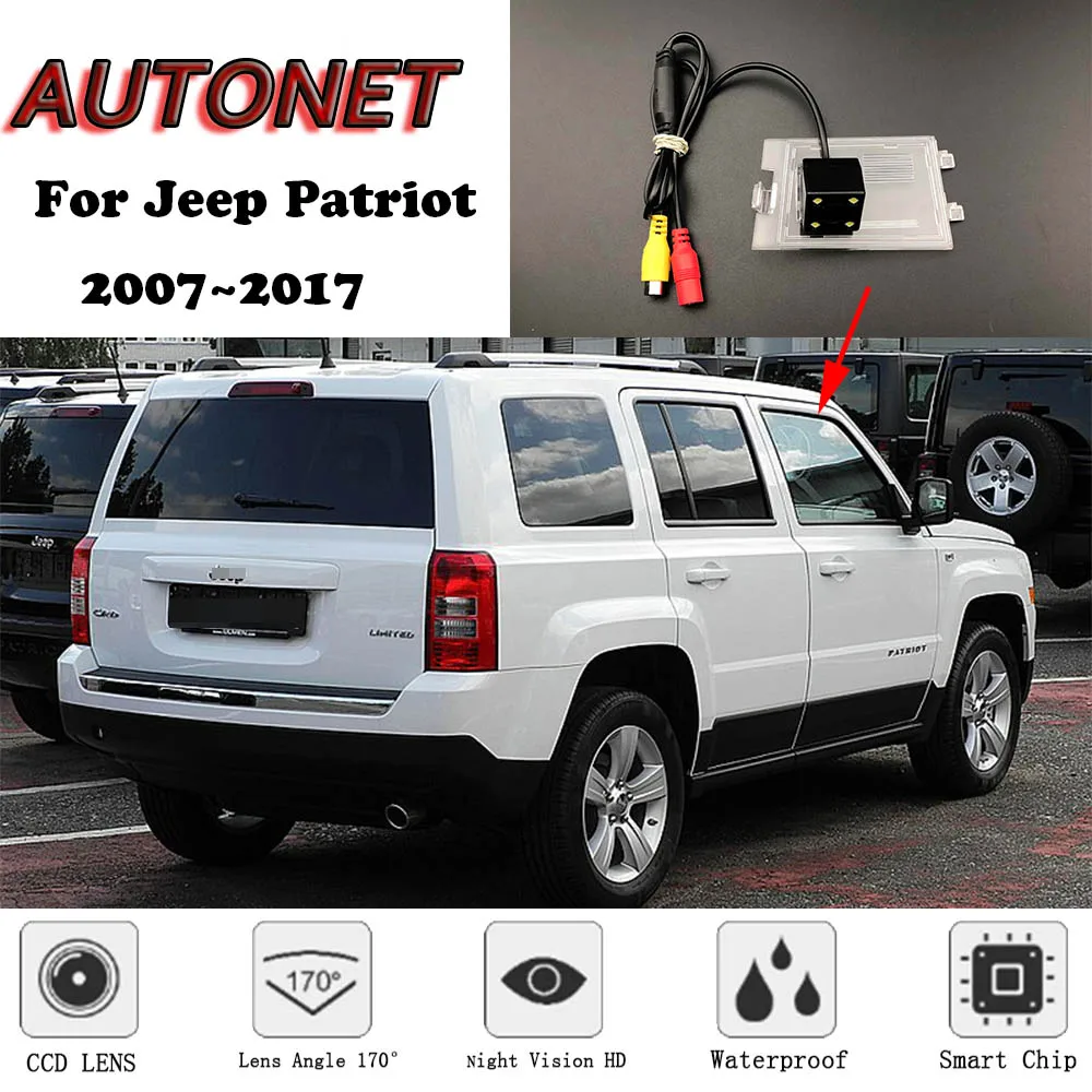 

AUTONET Backup Rear View camera For Jeep Patriot 2007~2017 2011 2012 2013 2014 Night Vision/license plate camera/parking Camera