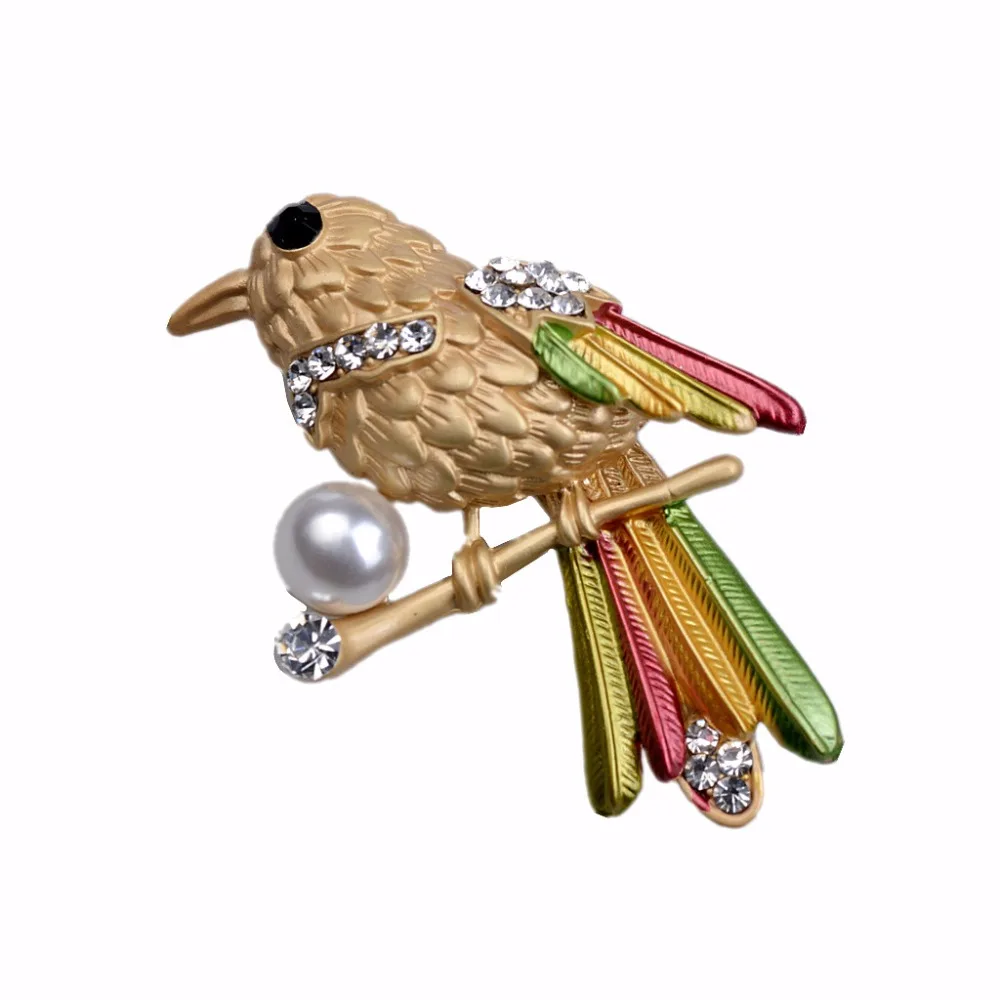 Encanto animal Cristal Abeja Perla Para Mujer alfiler Broche Pin Personalizado Joyería Nuevo