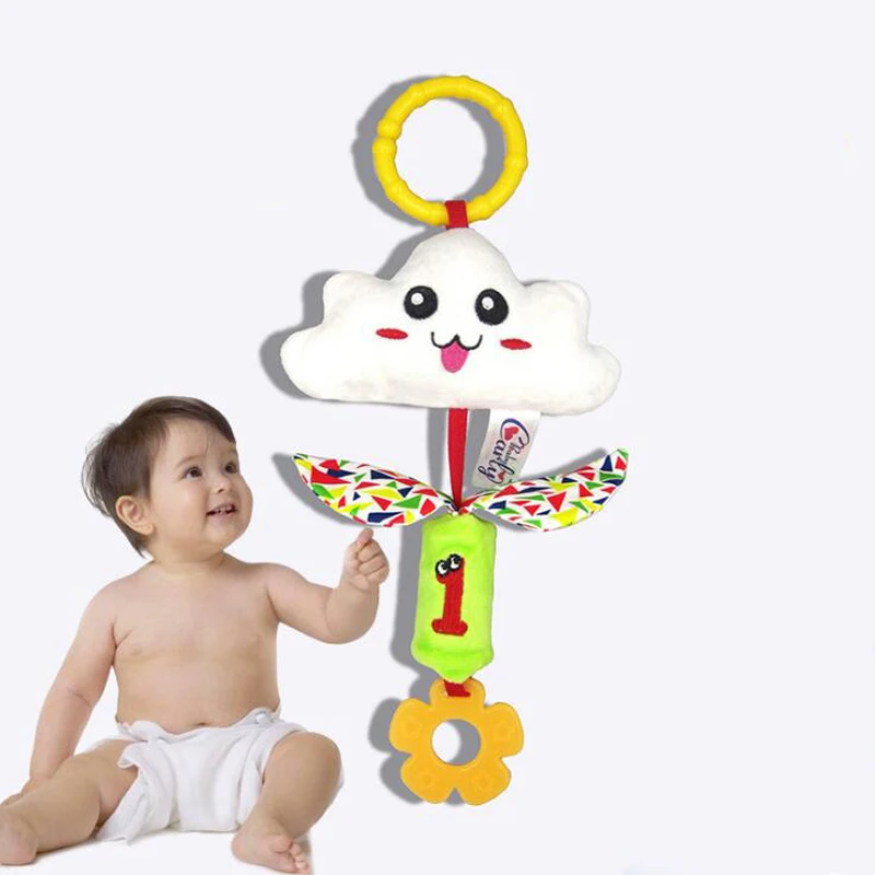 

Cartoon Baby Toys Crib Mobile Musical Bed Bell With Stars Moon Bed Hanging Rattles Wind Chimes Stroller Toddler Toys