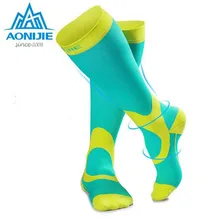 AONIJIE, 1 пара компрессионных носков, Спортивные Чулки для велоспорта, для пеших прогулок, бега, марафона, футбола, для мужчин и женщин, для занятий спортом, езды на велосипеде