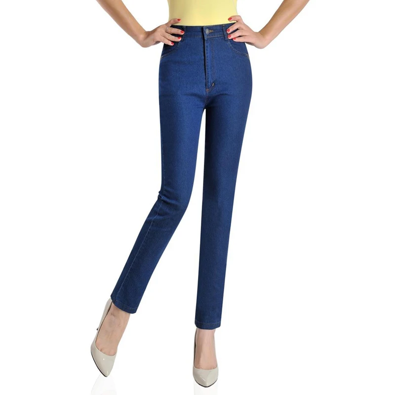 

2017 Famous Brand Women Blue Jeans European And American Style Spring Summer Unique Design Pencil Jean Pants For Women New S2431