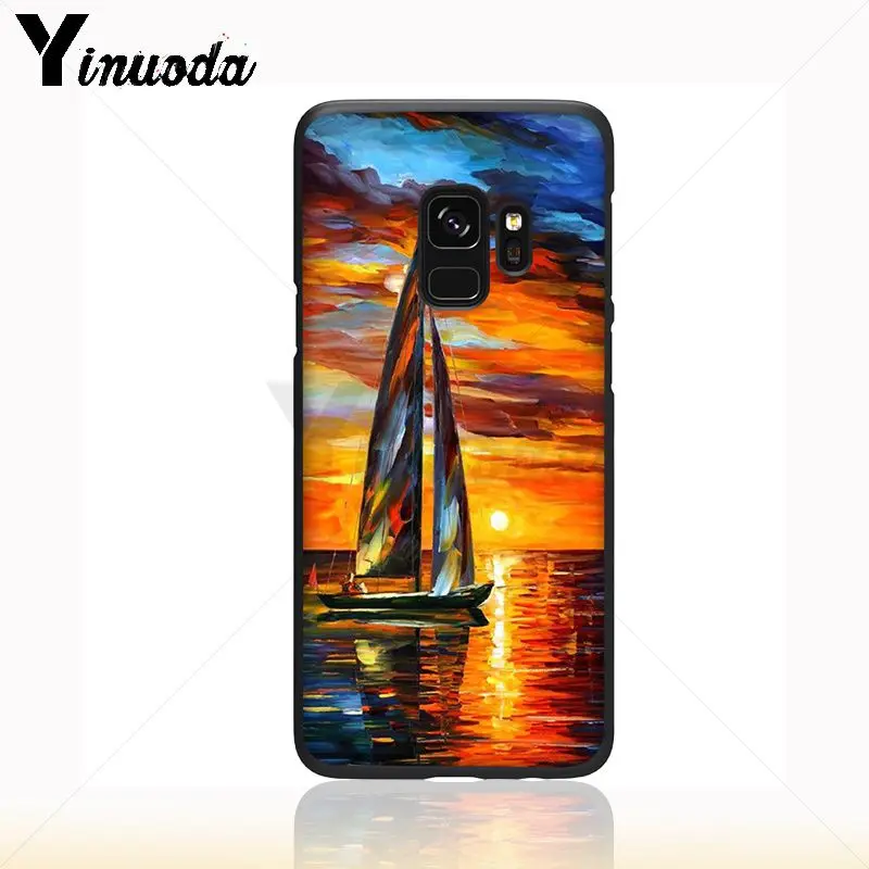 sunset boat Oil Painting