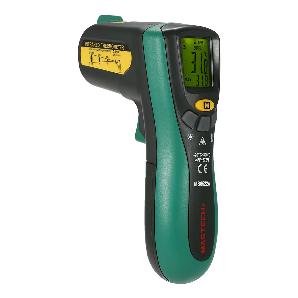 

Non Contact Infrared thermometer Single-spot Laser Sighting LCD Display Automatic range Date hold