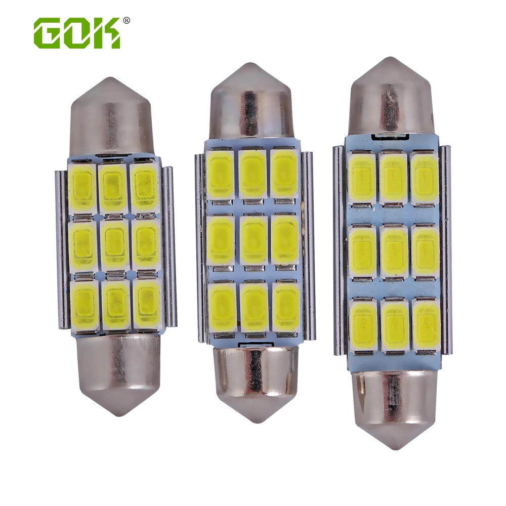 2 шт./лот Festoon 9smd led CANBUS festoon 36 мм 39 42 C5W LED 9SMD безотказные 5630 5730 9LED smd Внутренние белые