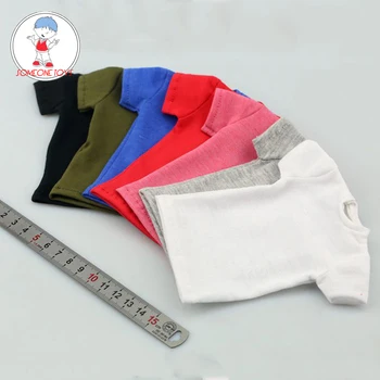 

7 colors 1/6 Pure Color Male T Shirt For 12 inches Action Figure Dolls