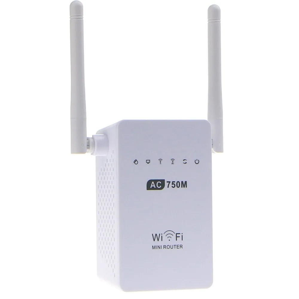 

AC750 Wireless Wifi Extender/Repeater/Router Dual Band Wi-Fi Range Extender Signal Amplifier With 2 External Antennas WPS