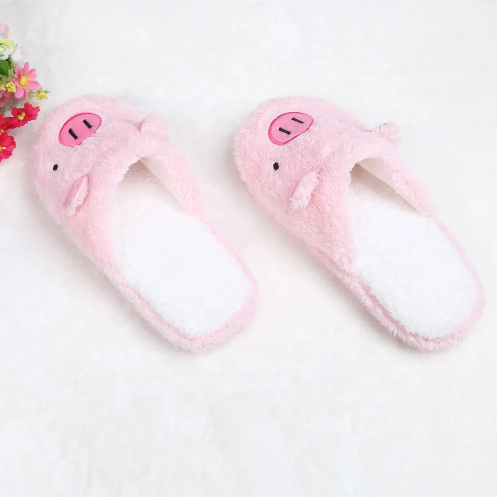 Новые зимние женские тапочки; домашняя обувь для женщин; Chinelos Pantufas Adulto; модные домашние меховые тапочки с милым медведем и Свинкой