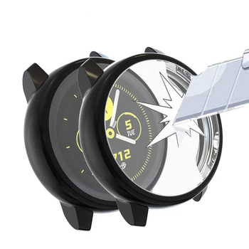 

Case For Samsung galaxy watch active case bumper Accessories Protector Full coverage soft silicone Screen Protection cover