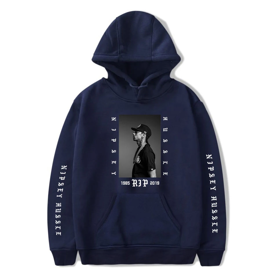 

NIPSEY HUSSLE Fans New Hoodie Harajuku Sweatshirt Long sleeve Warm Men/Women Cotton Hoodies Hip Hop Rap Streetwear