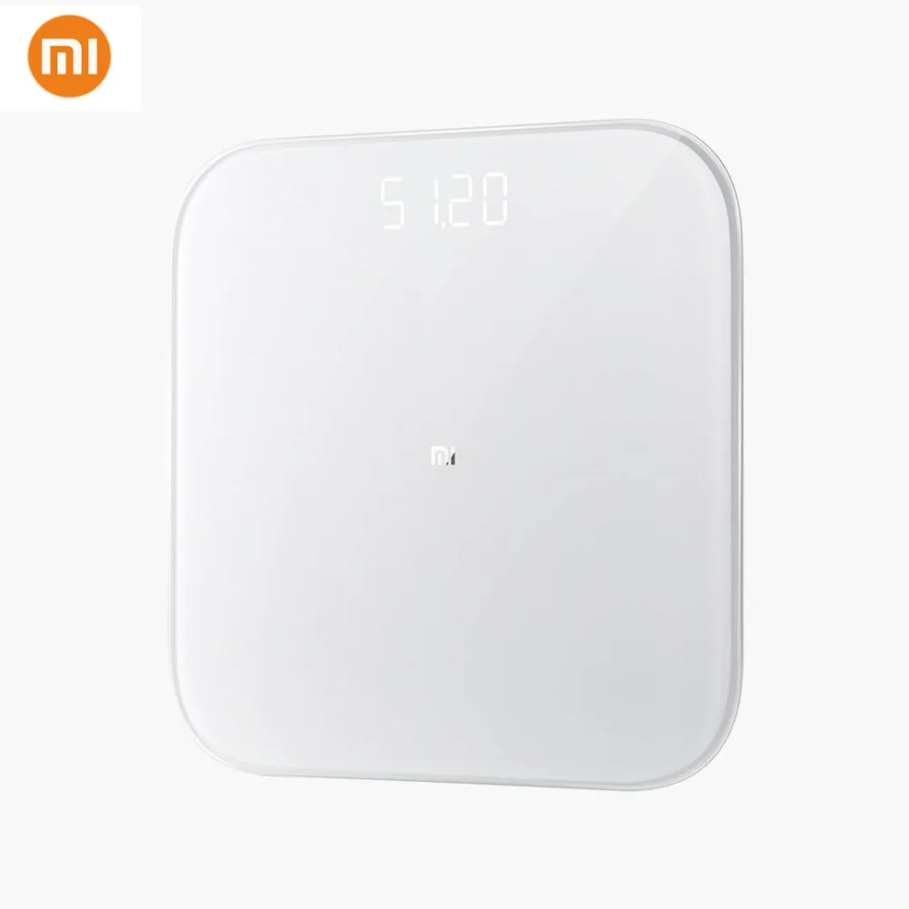 Новые смарт весы Xiaomi Bluetooth 5 0 Mi Smart со светодиодным экраном для здоровья цифровые с