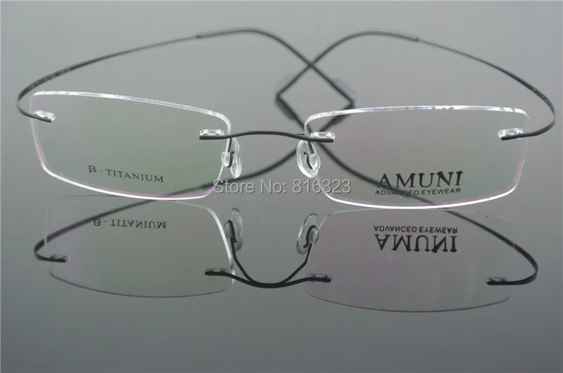 Титановая оправа для очков без оправы 7g очки Оптические 4 цвета RX