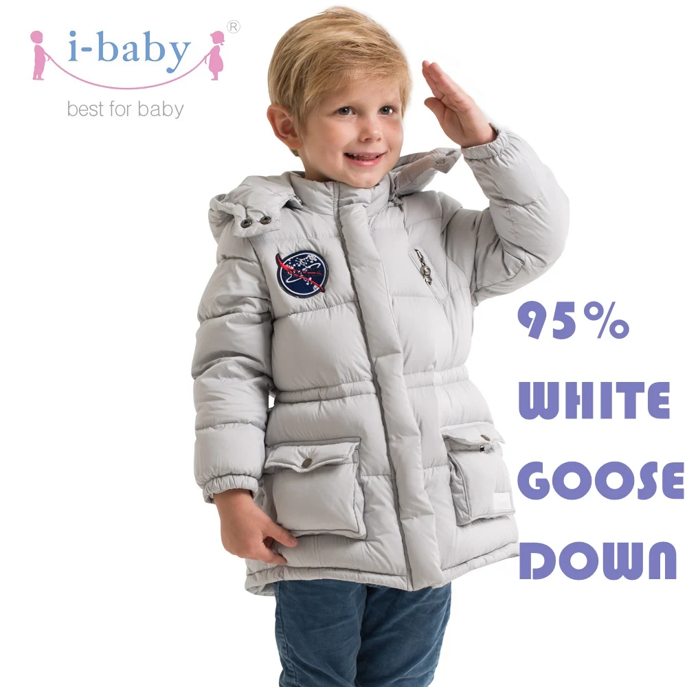 

i-baby Down Coat Outlast Kids Prolonged Outwear Baby Cozy Puffer Jacket with double Layers Filling for Winter