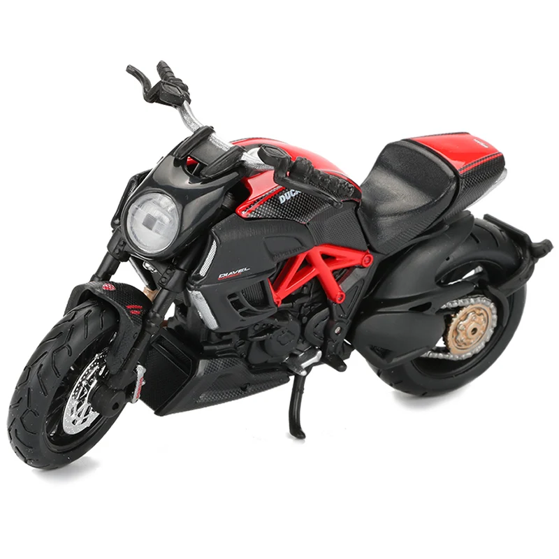

Maisto 1:18 Scale Motorcycle Toy Alloy Diavel Carbon Motorbike Collectible Cars Model Toys For Kids Gift Black