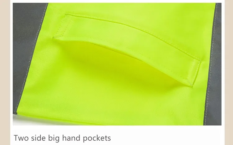 Bauskydd Reflective Jacket High visibility Men Outdoor Working Tops Fluorescent Yellow Multi-pockets Safety Workwear Clothing (17)