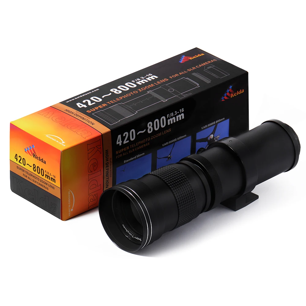 420 800mm F/8.3 16 Super Telephoto Lens Manual Focus Zoom TELE for Nikon  Conon EOS DSLR Camera EF EF S Mount Lens LF728-in Camera Lens from Consumer  ...