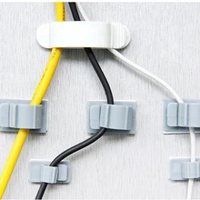 Convenient Desk Organizer Cable Winder Earphone Cable Collator Grooves Line Wire Storage Racks Charger Cable Holder Clips
