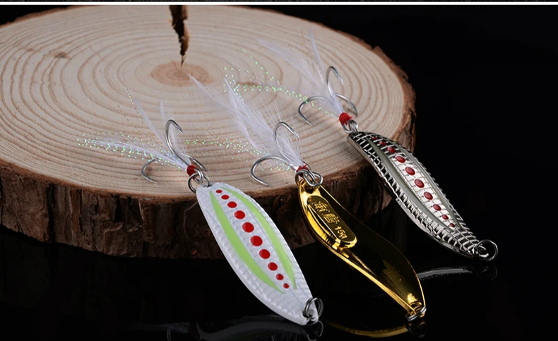 Metal Vib Leech Spinners Spoon Lures 2.5g 5g 7.5g 10g 15g 20g 25g 30g  Artificial Bait Lure Fishing Tackle for Bass Pike Perch