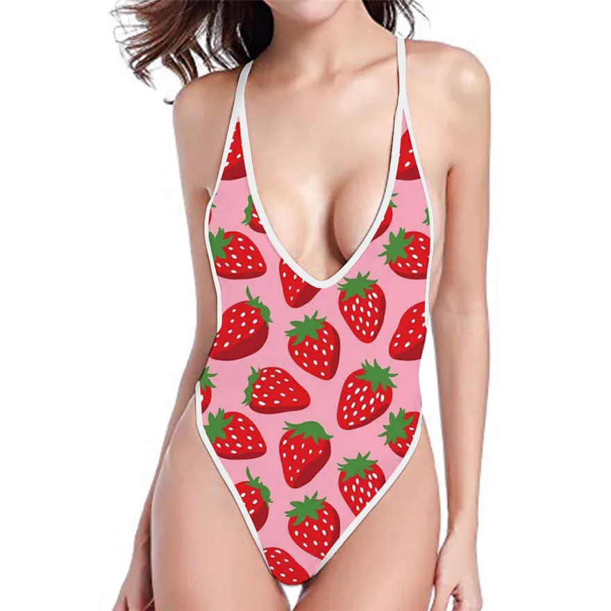 strawberry swimming costume