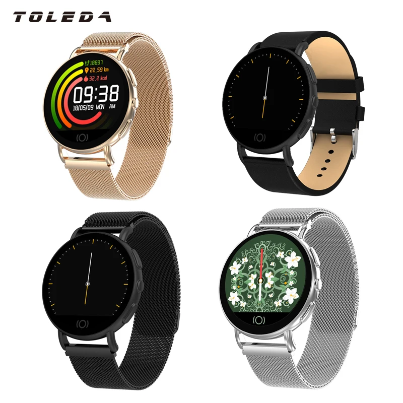 Toleda T7 Full display wearable gadgets smart watches waterproofing BT blood pressure heart rate monitor smart band