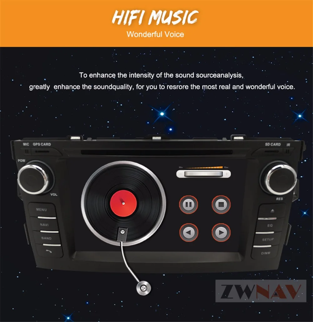 Sale Android 8.0 4GB+32GB Car GPS Navigation DVD Player 2din car radio stereo display headunit For TOYOTA AURIS 2006-2012 2