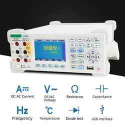 ET3240 Цифровой мультиметр ET3255 ЖК Цвет постоянной ёмкости, универсальный конденсатор сопротивление, частота измерения Настольный