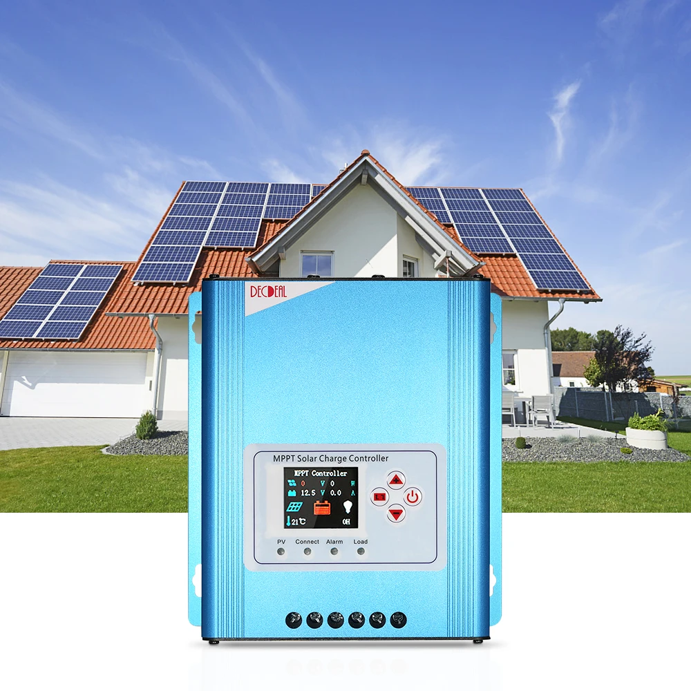 

30A MPPT Solar Charge Controller 12V/24V/48V Battery Charging Regulator with LCD Display Overload Protection Data Record