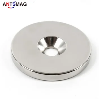 

5 pcs 40x5mm Hole: 6mm N35 Super Strong Round Neodymium Recessed Magnets Ring Rare Earth Magnet 40 * 5-6