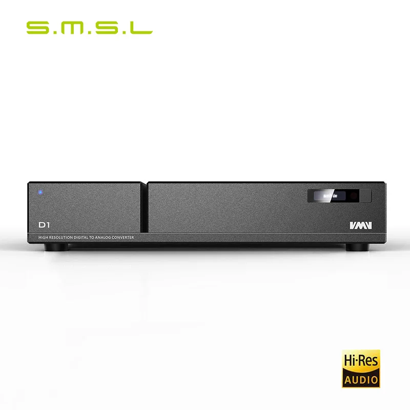 SMSL VMV D1 цифровой декодер аналоговый аудио конвертер PCM 768 кГц/32 бит DSD64-512 USB/волокно/коаксиальный/EBU ЦАП