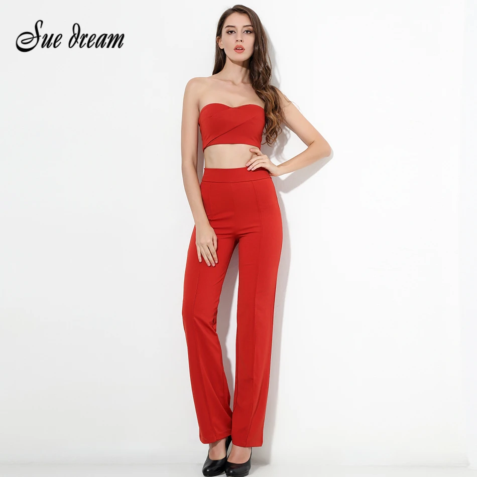 tailleur pantalon taille haute femme