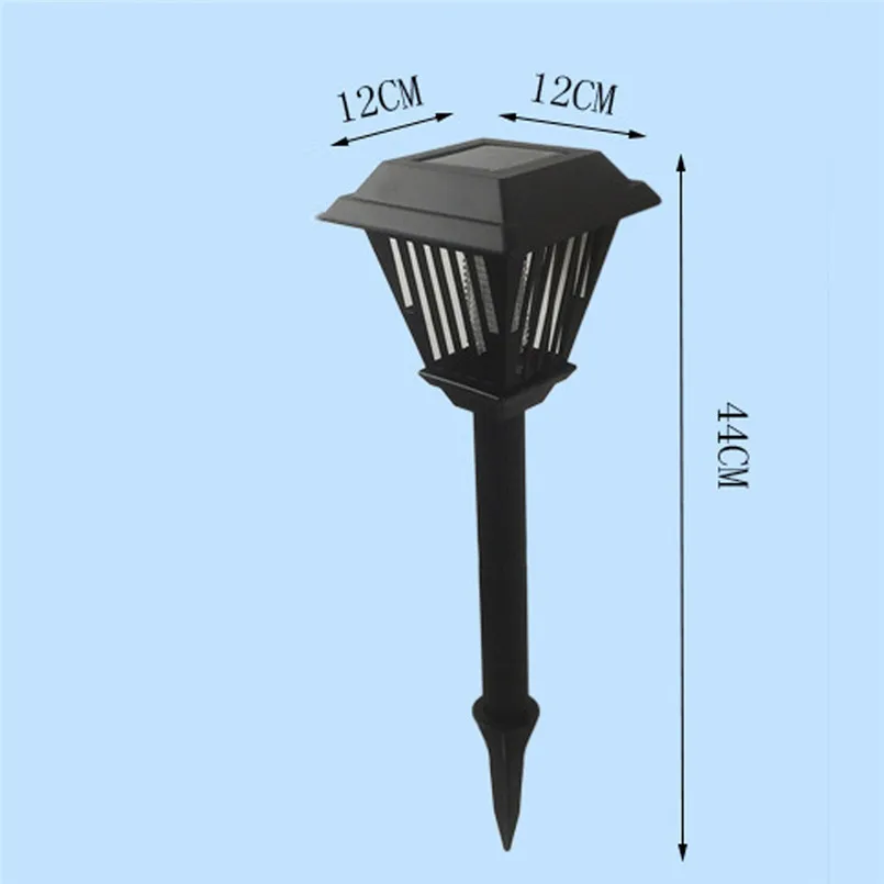 2 шт. Солнечный СВЕТОДИОДНЫЙ светильник от комаров, садовый газон, многофункциональный синий свет, Солнечная лампа для уничтожения насекомых, Moskito, лампа-убийца 40JUN26