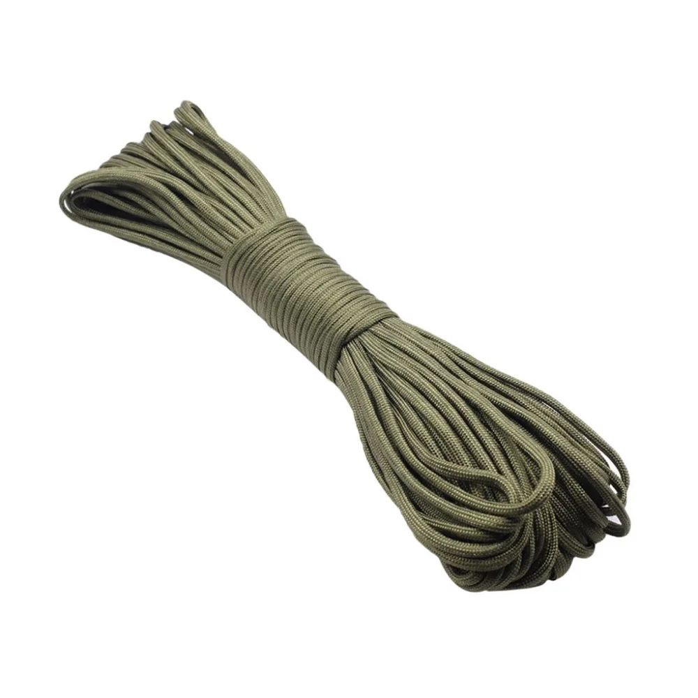 2019 Outdoor climbing rope paracord 550 bracelet nylon parachute rope is attached to a 100-foot seven-core polyester parachute (29)