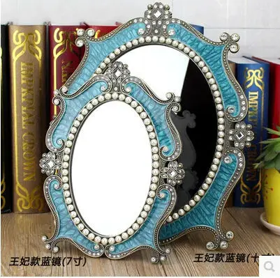 Новинка компактное зеркальце для макияжа косметические зеркала леди стол dressermirror в винтажном стиле espelho набор для макияжа бровей, espejos зеркало miroir J013