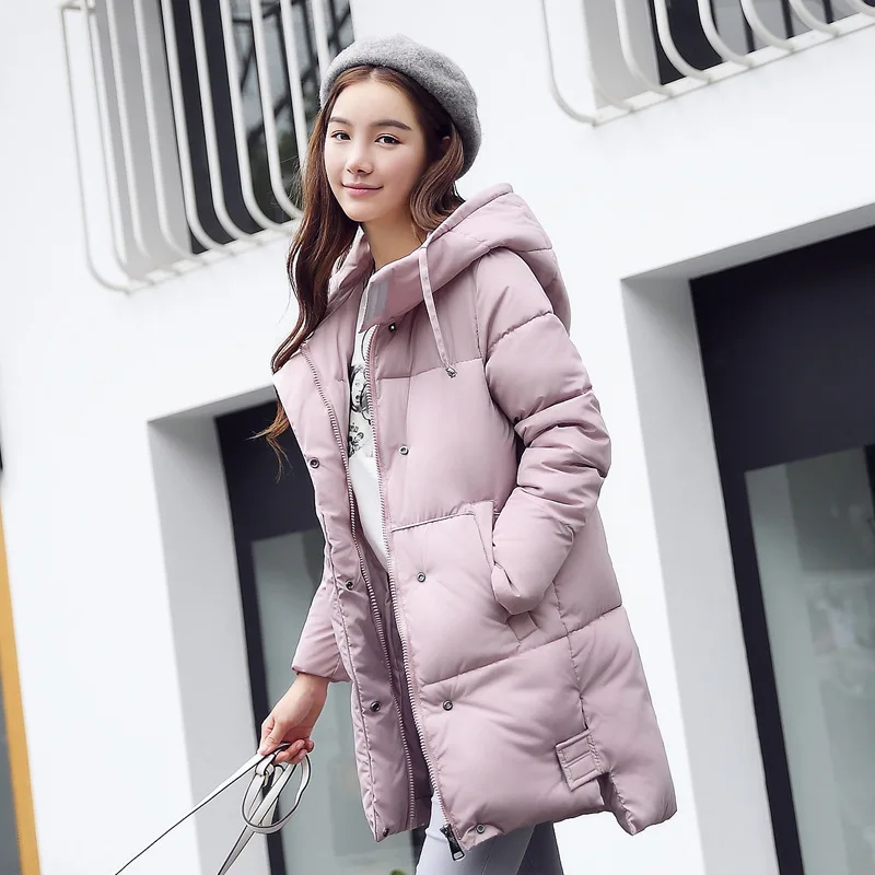 Ukraine Limited Solid Zipper Liner Full 90 Zippers 2016 Korean Girls Winter New Long Size Slim