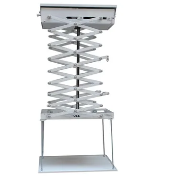 Cheap Motorized Scissor Projector Lift Projector Bracket Elevator 3M Ceiling Projector Lift With Remote Control For Cinema/Church....