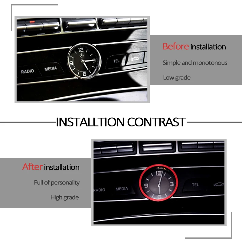 CNPARTS для Mercedes Benz W205 W212 C E GLC класс AMG автомобильные наклейки центральной