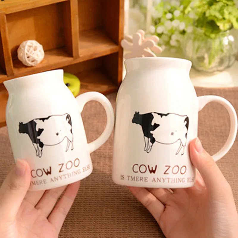 1pcs Ceramic Mug Personality Milk Juice Mug Leisure Bar Ceramic Milk
