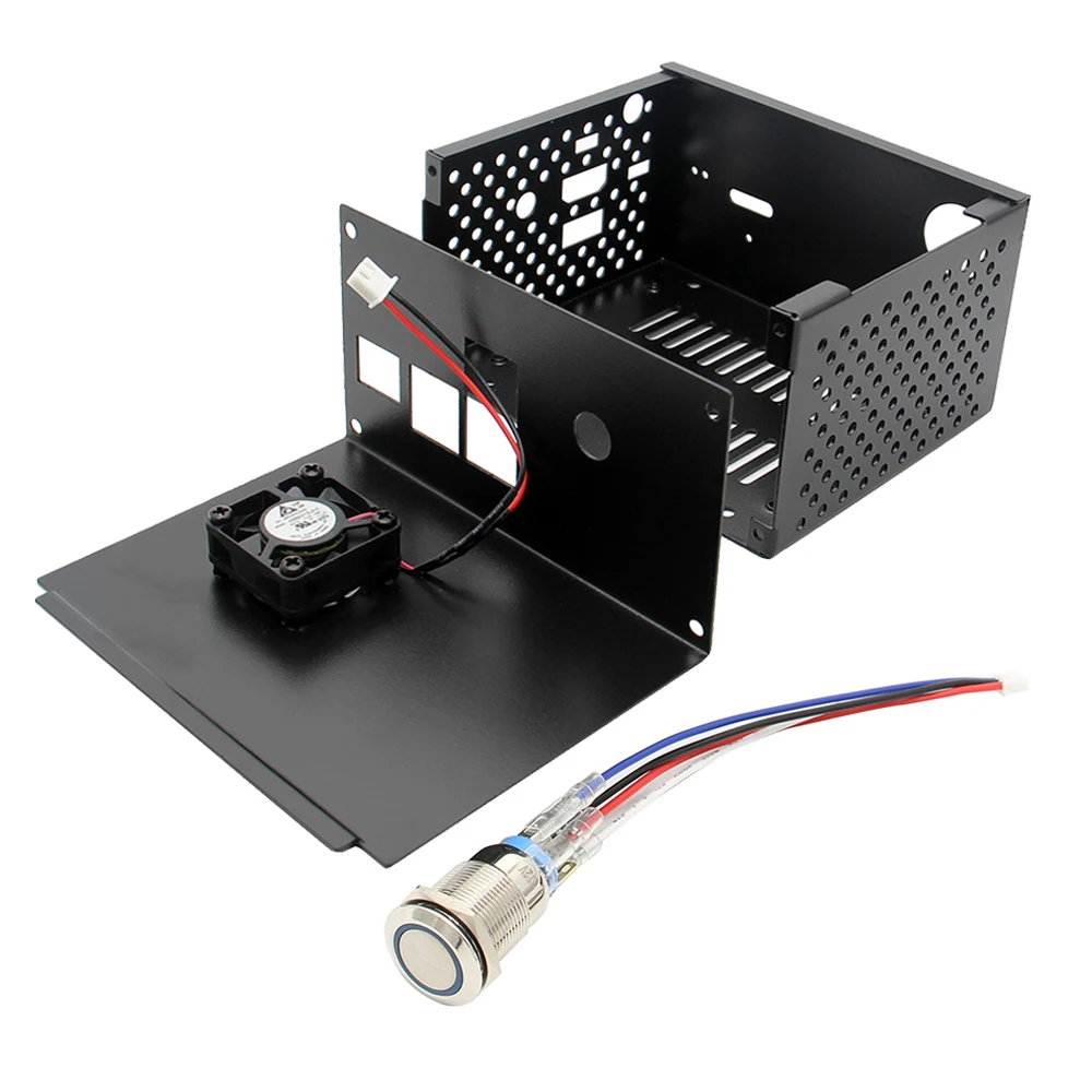 Raspberry Pi X820 V3.0 SSD и HDD SATA плата хранения соответствующий металлический чехол/корпус+ выключатель питания+ вентилятор охлаждения комплект