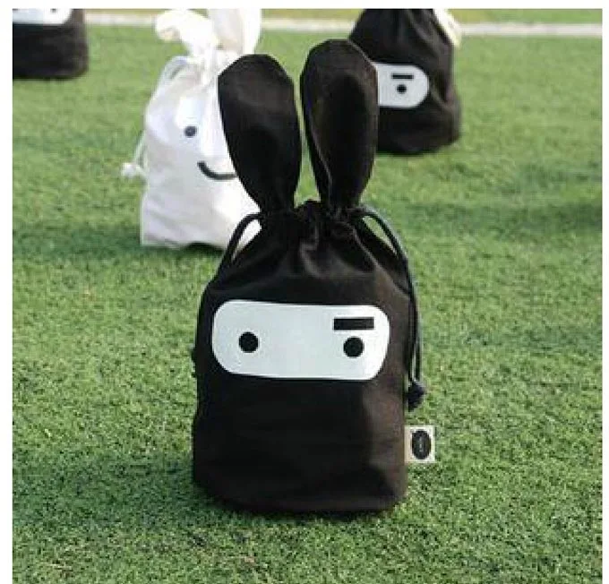 

New Cute Cartoon Cloth Pocket Sundry Bag Drawable Carry-On Storage Bag Portable Pouch School Supply