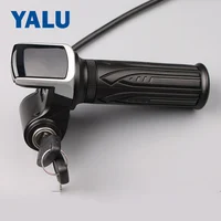 WUXING 24V 36V 48VLi Twist Throttle Electric Scooter Bike Thumb Throttle with LCD Display Switch Lock for Motorcycle Motor Part 3