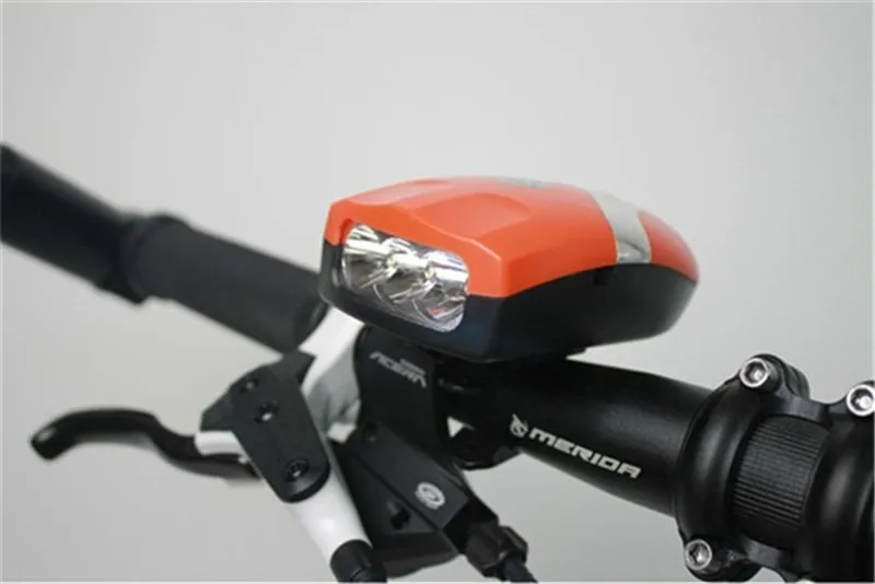 Top Waterproof 3 LED Bike Bicycle Light Universal Front Head Light Cycling Lamp + Electronic Bell Horn Hooter Siren Accessories 7