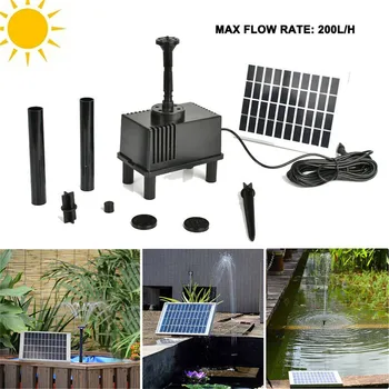 

TTLIFE Solar Feature Fountain Submersible Water Pump Outdoor Garden Pool Pond Garden Accessories Outdoor