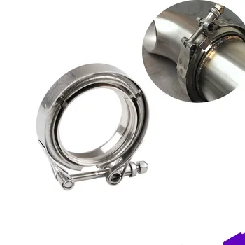 

V-Band Clamp Stainless Steel M/F 3V Band Turbo Exhaust Downpipe Hangers Clamps Flanges Female Flange Turbo Downpipes Exhaust