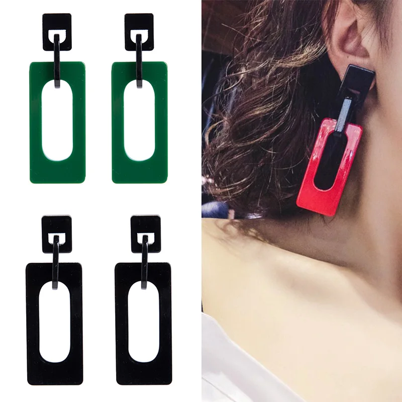 

LNRRABC new Wedding Exaggerated Plate Hollow Multi-layer Drop Earrings Free Shipping 4 Colors 1Pair Allergy jewelry pendientes