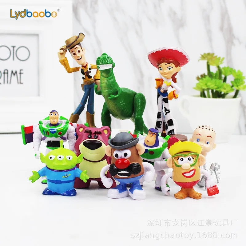 

10pcs Hot Toy Story 4 Woody Forky Bunny Alien Buzz Lightyear Figurine Plush Doll Toy Story Stuffed Kid Christmas Birthday Gift