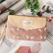 Хлопковые женские мини-сумки с мультяшным Кроликом, дамские сумки-браслет, женские маленькие сумочки для телефона, женские сумки, feminina для девочек