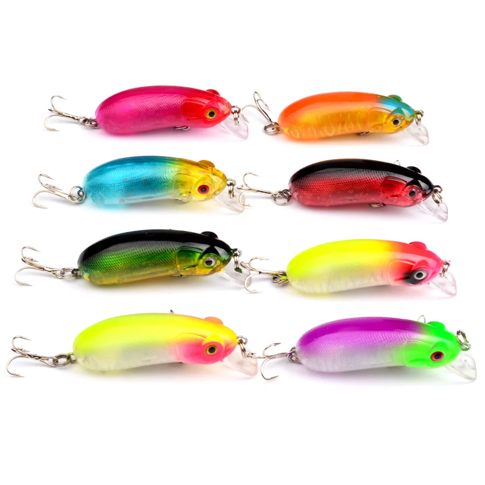 New 8pcs/lot 10G/6.5CM 6 hook crankbait blackfish sea fresh bass boat