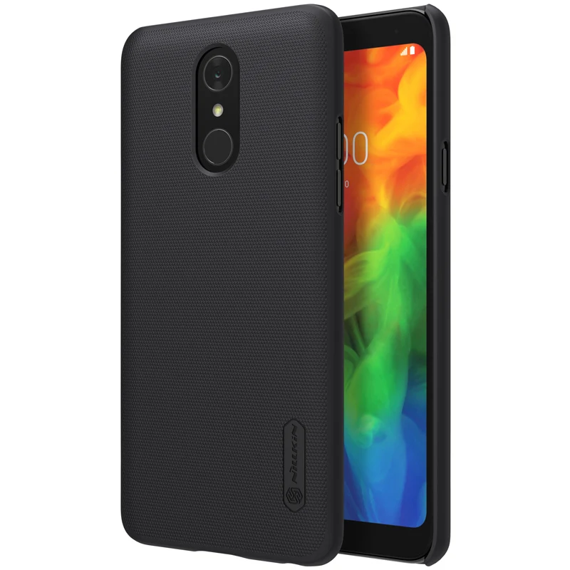 Черный Для LG Q7 чехол Nillkin Super Frosted Shield для LG Q7 жесткий чехол из поликарбоната задняя крышка Nilkin Capa для LG Q7 чехол для телефона с бесплатным подарком - Цвет: Черный