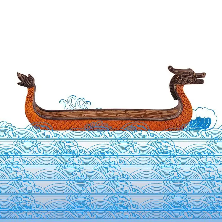 Юго-Восточной Азии Дракон лодка благовония доска ремесла коробка для благовоний Курильница тарелка поддон палочки