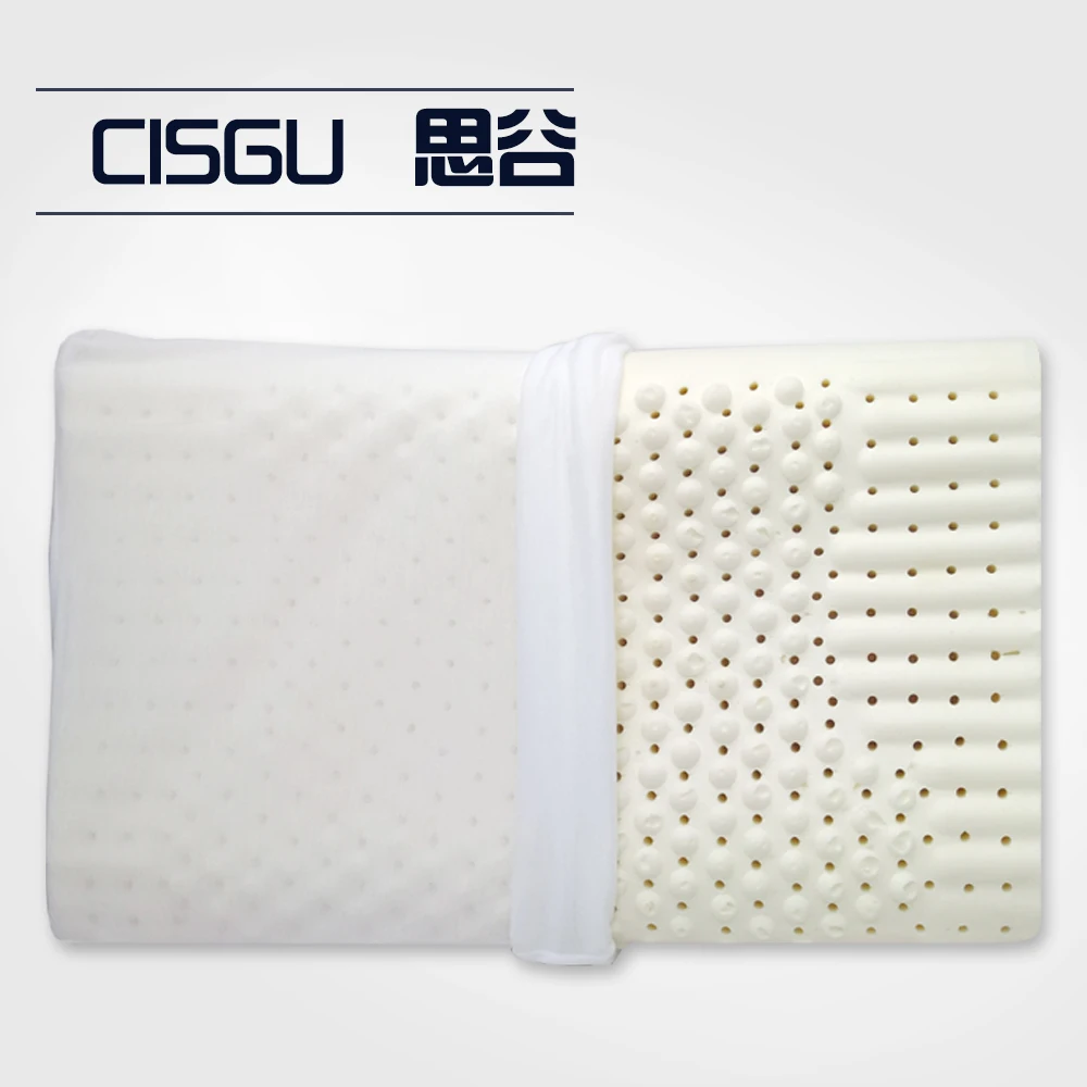 High Quality Contour Massage Natural Latex Pillow for Adult With Velvet